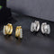 Aretes Clip Moissanita D Color Doble Capa Ziyun Original Plata