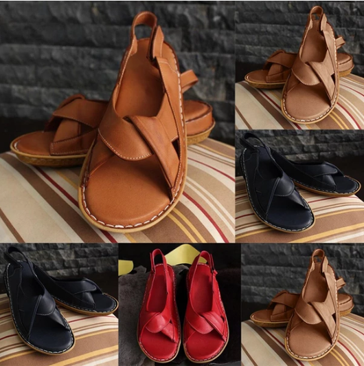 Sandalias Planas Tipo Boca de Pez