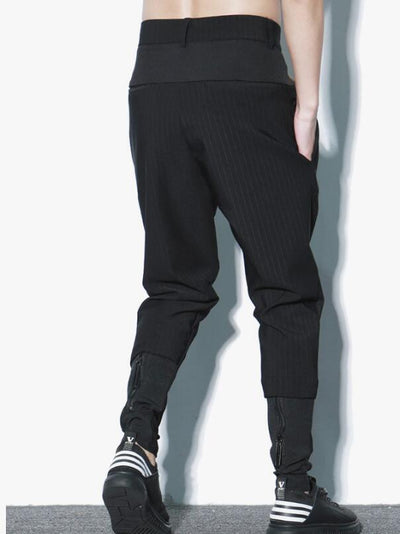 Pantalones Harem Sueltos a Rayas Negras - Image 5