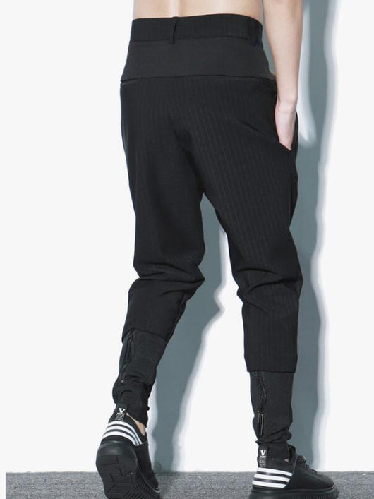 Pantalones Harem Sueltos a Rayas Negras - Image 5