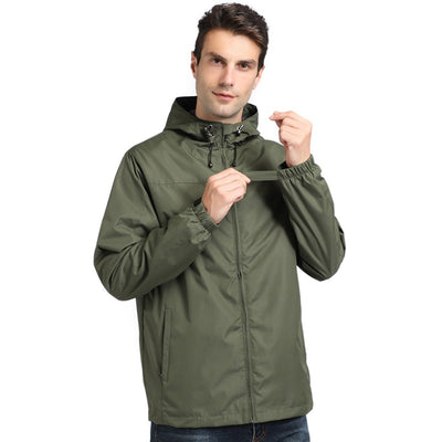 Chaqueta Deportiva Impermeable para Hombre con Capucha - Image 9