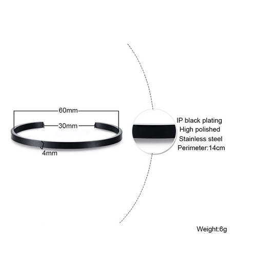 Pulsera C de 4MM para Mujer con Grabado Personalizado - Image 5