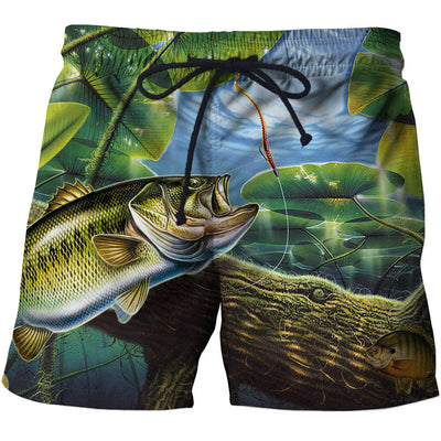 Shorts Casuales para Hombre con Estampado 3D de Peces - Image 8