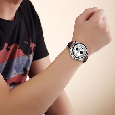 Reloj de Cuero Multifuncional para Hombre - Image 4