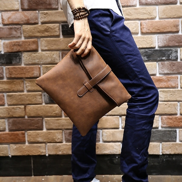 Bolsa de Cuero Inclinada Profesional para Negocios y Ocio