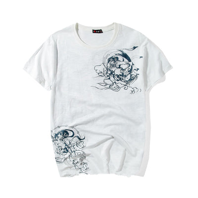 Playera de Manga Corta con Bordado Ukiyo-e - Image 7