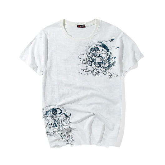Playera de Manga Corta con Bordado Ukiyo-e - Image 7