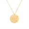 12 constellation tag fashion diamond-studded titanium steel necklace female Dorado Capricorn