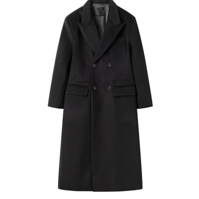 Abrigo Largo de Lana Estilo Británico Clásico para Primavera - Image 6