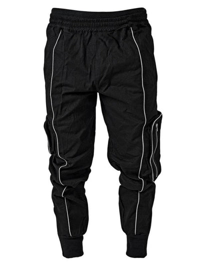 Pantalones Cargo Holgados Color Sólido - Image 11