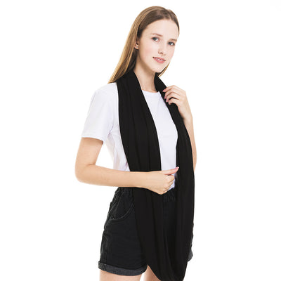 Pañuelo Funcional para Mujer con Bolsillo Cremallera y Jersey Liso - Image 55