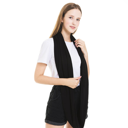 Pañuelo Funcional para Mujer con Bolsillo Cremallera y Jersey Liso - Image 55
