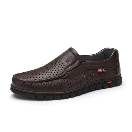 Zapatos de Cuero de Camello Transpirables para Hombre