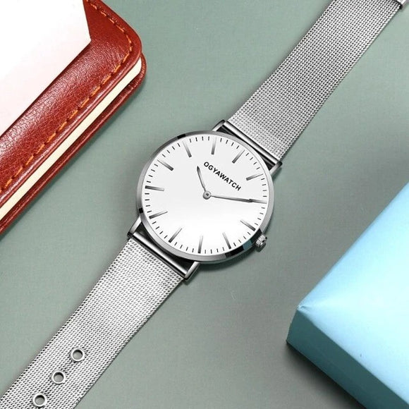 Reloj de Cuarzo con Aleación Metálica Elegante