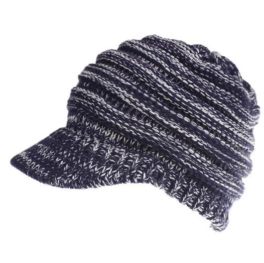 Gorro Tejido con Agujero para Coleta - Beanie Cálido para Mujer Otoño Invierno - Image 11