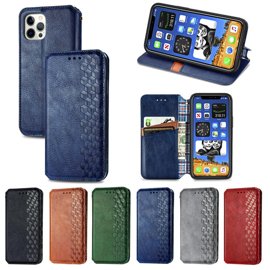 Funda de Cuero Integral para Teléfono - Color Sólido - Image 12
