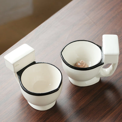Taza de Cerámica Inodoro con Asa - Taza de Café Divertida para Regalos - Image 4