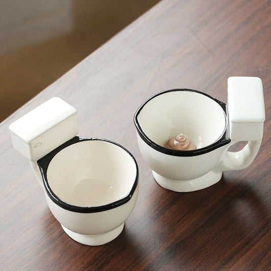 Taza de Cerámica Inodoro con Asa - Taza de Café Divertida para Regalos - Image 4
