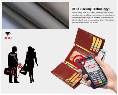 Billetera Multifuncional de Cuero Genuino con Compartimentos y Cierre - Image 10