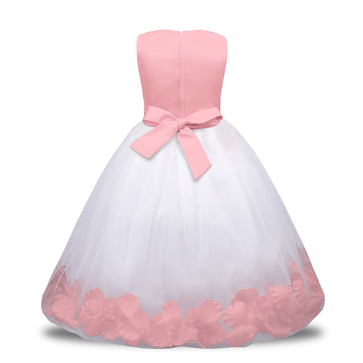 Vestido de Princesa Infantil con Malla Floral - Image 26