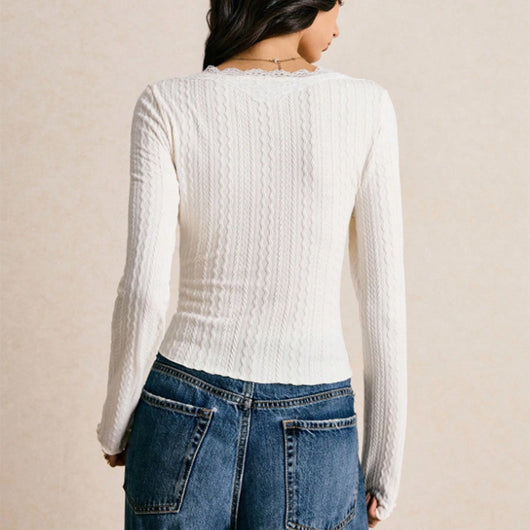 Polera Base Slim Manga Larga para Mujer - Image 3