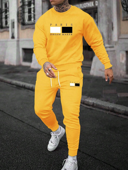 Conjunto de Sudadera Estampada y Pantalón de Fleece Casual - Image 10