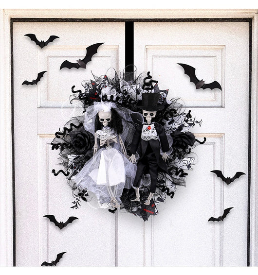 Guirnalda de Calaveras Novios Halloween - Decoración de Terror y Misterio - Image 13
