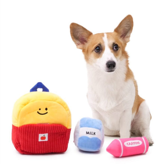 Set de 3 Juguetes para Perro con Mochila Escolar - Image 11