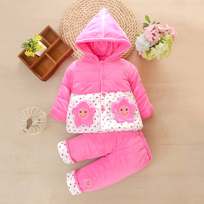 Conjunto de Abrigo Acolchado para Niñas - Otoño e Invierno