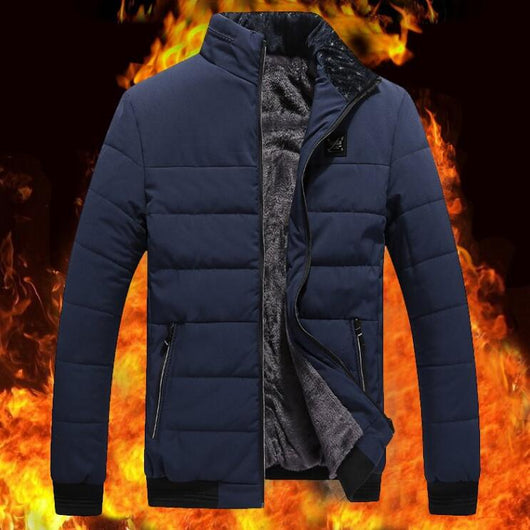 Chaqueta de Invierno para Hombre Estilo Coreano con Forro de Felpa - Image 6