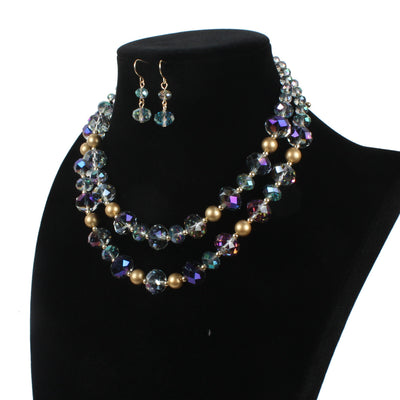 Collar de cristal vintage con capas elegantes y simples - Image 7