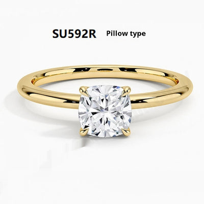 Anillo Chapado en Oro 18K con Diamante de Cultivo para Mujer - Image 17