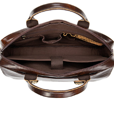 Bolso de Negocios Crosswise en Cuero Genuino para Hombre - Image 6