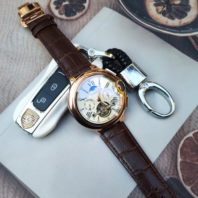 Reloj Automático Tourbillon para Hombre - Movimiento Mecánico de Precisión - Image 6