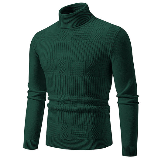 Suéter Jacquard Hombre en Color Sólido para Abrigo - Image 17