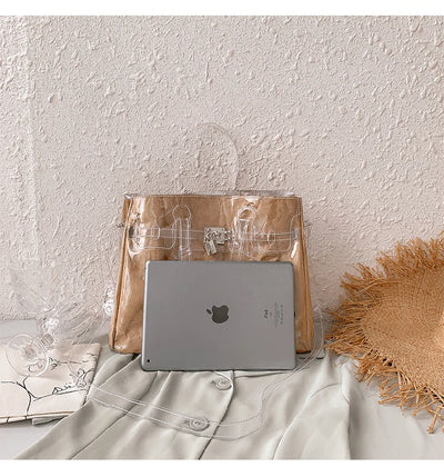 Bolsa Kelly en Papel Kraft Transparente - Image 32