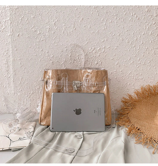 Bolsa Kelly en Papel Kraft Transparente - Image 32