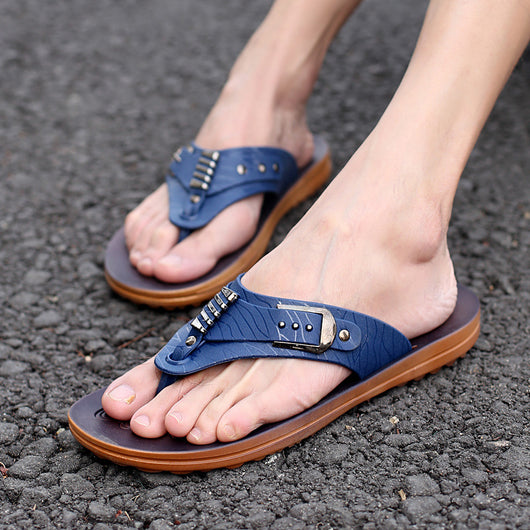 Sandalias Planas para Hombre - Chanclas de Playa Cómodas