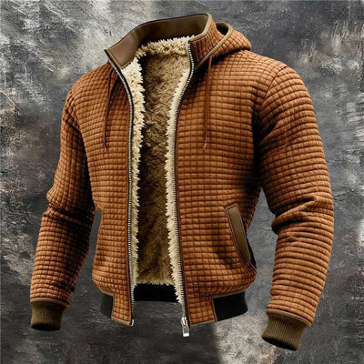 Sudadera con Capucha a Cuadros para Hombre - Diseño que Favorece tu Figura - Image 4
