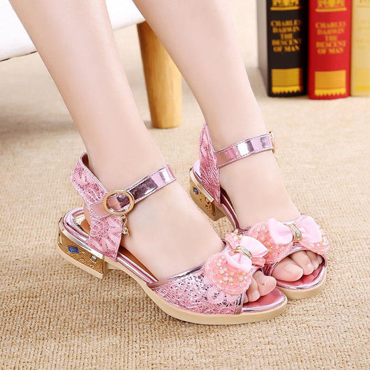 Sandalias Infantiles con Moño Estilo Coreano - Image 9