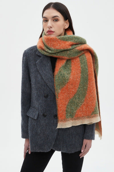 Bufanda Tejida Jacquard Otoño Invierno Estilo Europeo y Americano - Image 28