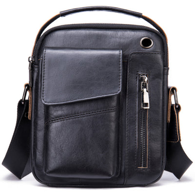 Bolso Crossbody de Cuero Minimalista para Hombre - Image 10