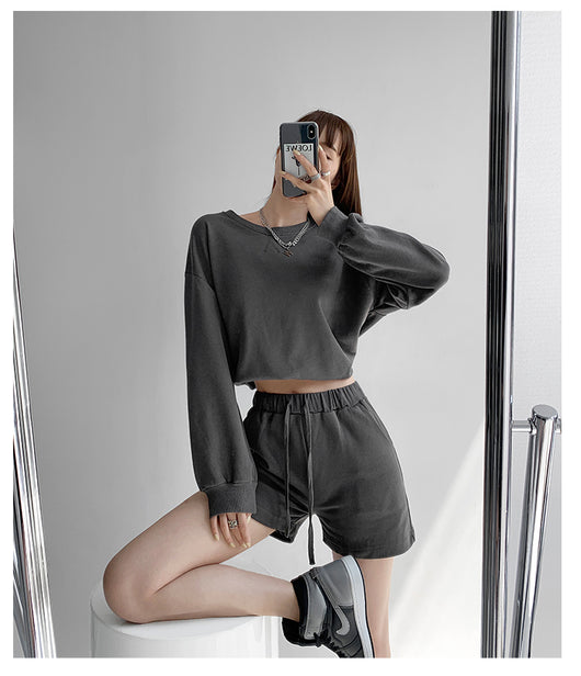 Conjunto Deportivo Casual Mujer Manga Larga Cuello Redondo Primavera Otoño - Image 16