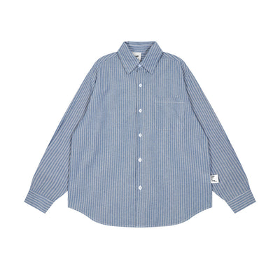 Camisa Casual de Rayas Verticales para Hombre - Image 8