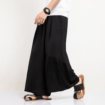 Pantalones Casuales Rectos Holgados Inspirados en Estilo Asiático - Image 3
