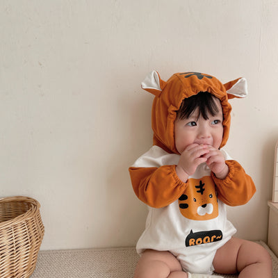 Enterizo con Capucha Estampado Tigre Bebé - Diseño Versátil y Adorable - Image 4
