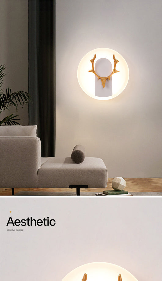 Lámpara de Pared Decorativa Astas Acrílico para Sala de Estar - Image 15