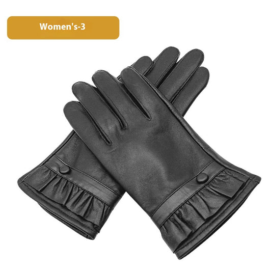 Guantes de Cuero para Mujer Invierno - Forro Polar, Impermeables y Táctiles - Image 7