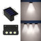 Lámpara De Pared Solar Para Valla, 3 Pasos, Luz Blanca