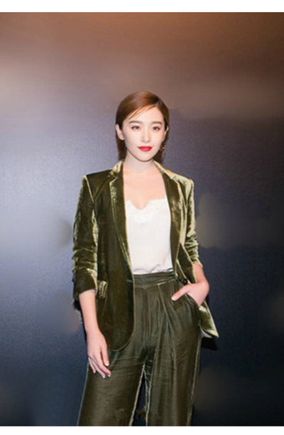 Traje Casual Elegante con Pantalón Ancho de Pierna Amplia - Image 12
